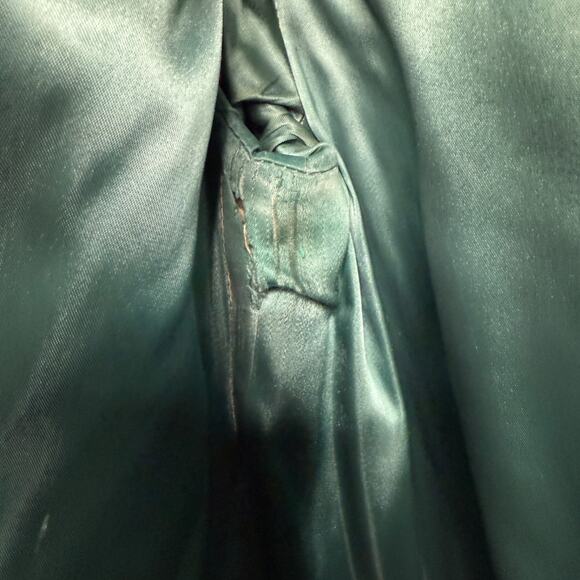 Vintage 1950s Joseph Magnin Emerald Green Wool Coat Mod Swing Style Mid Century - Picture 15 of 16